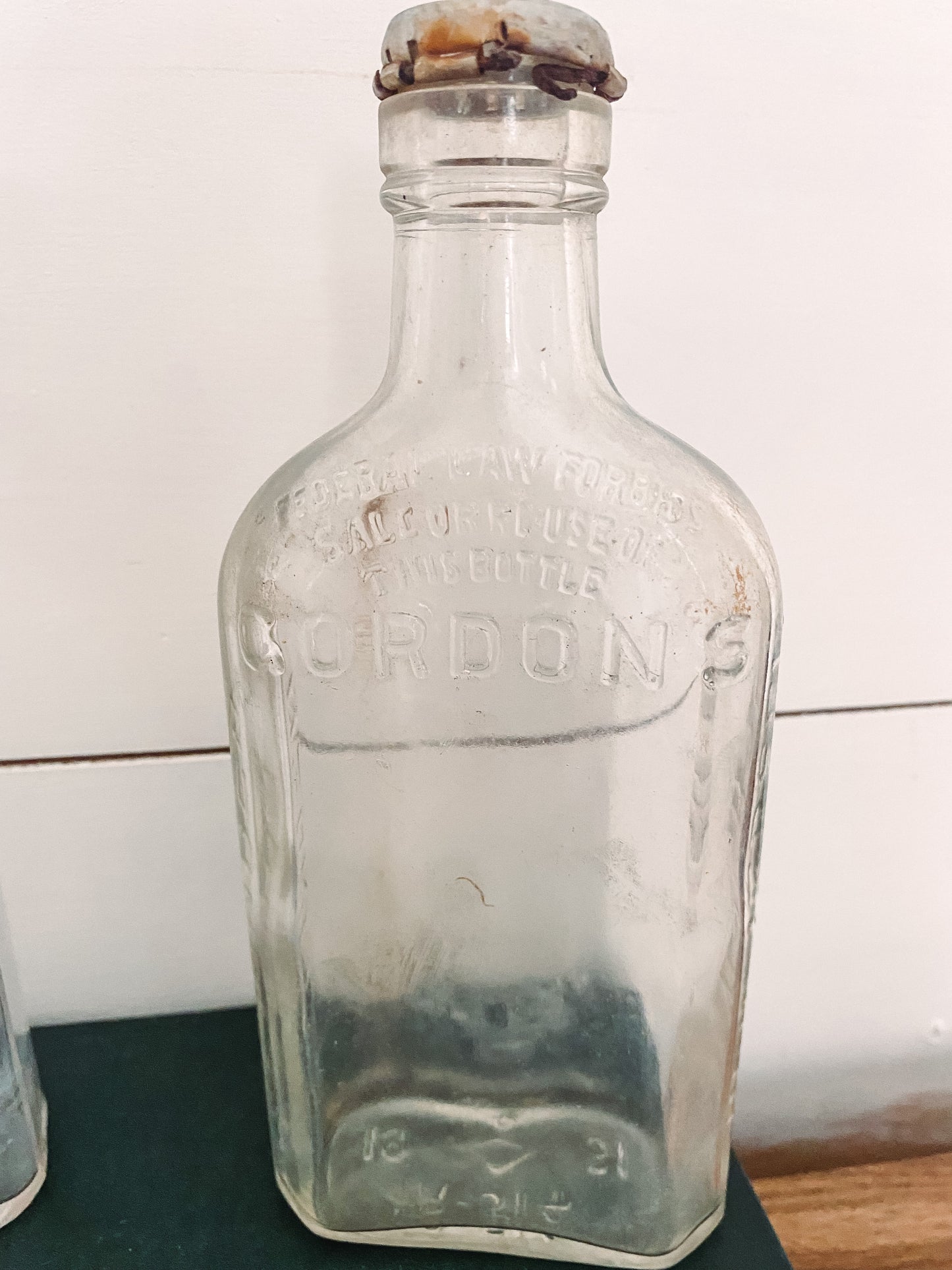 Vintage Glass Bottles (Set of 3)