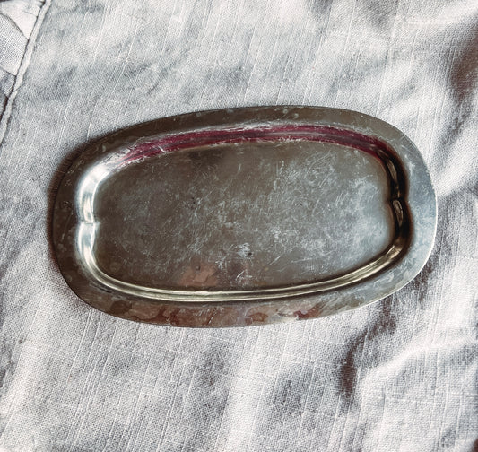 Vintage Pewter Tray