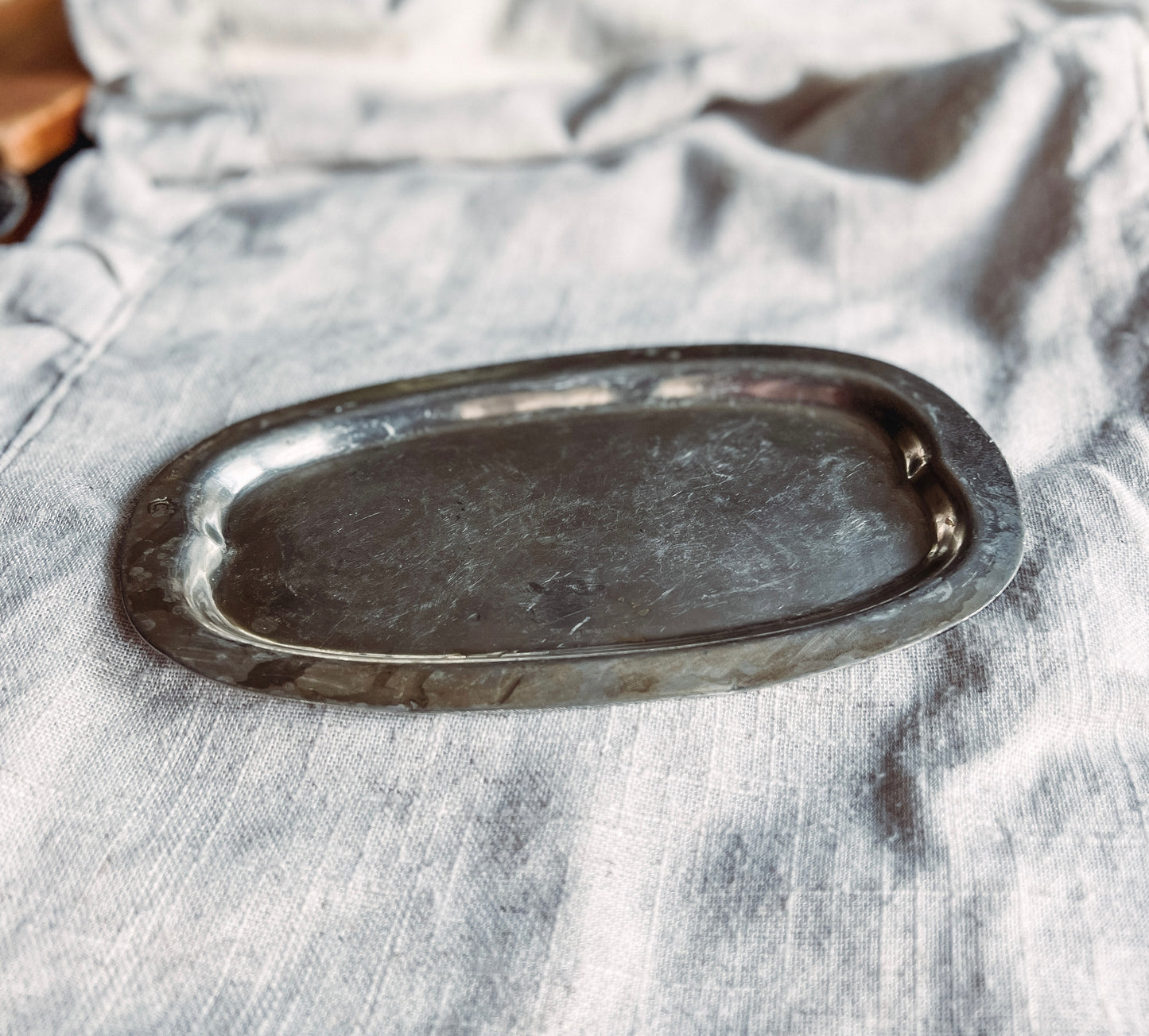 Vintage Pewter Tray