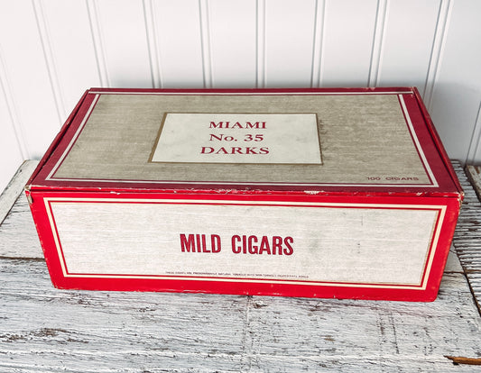 Vintage Miami No.35 Mild Cigars Box