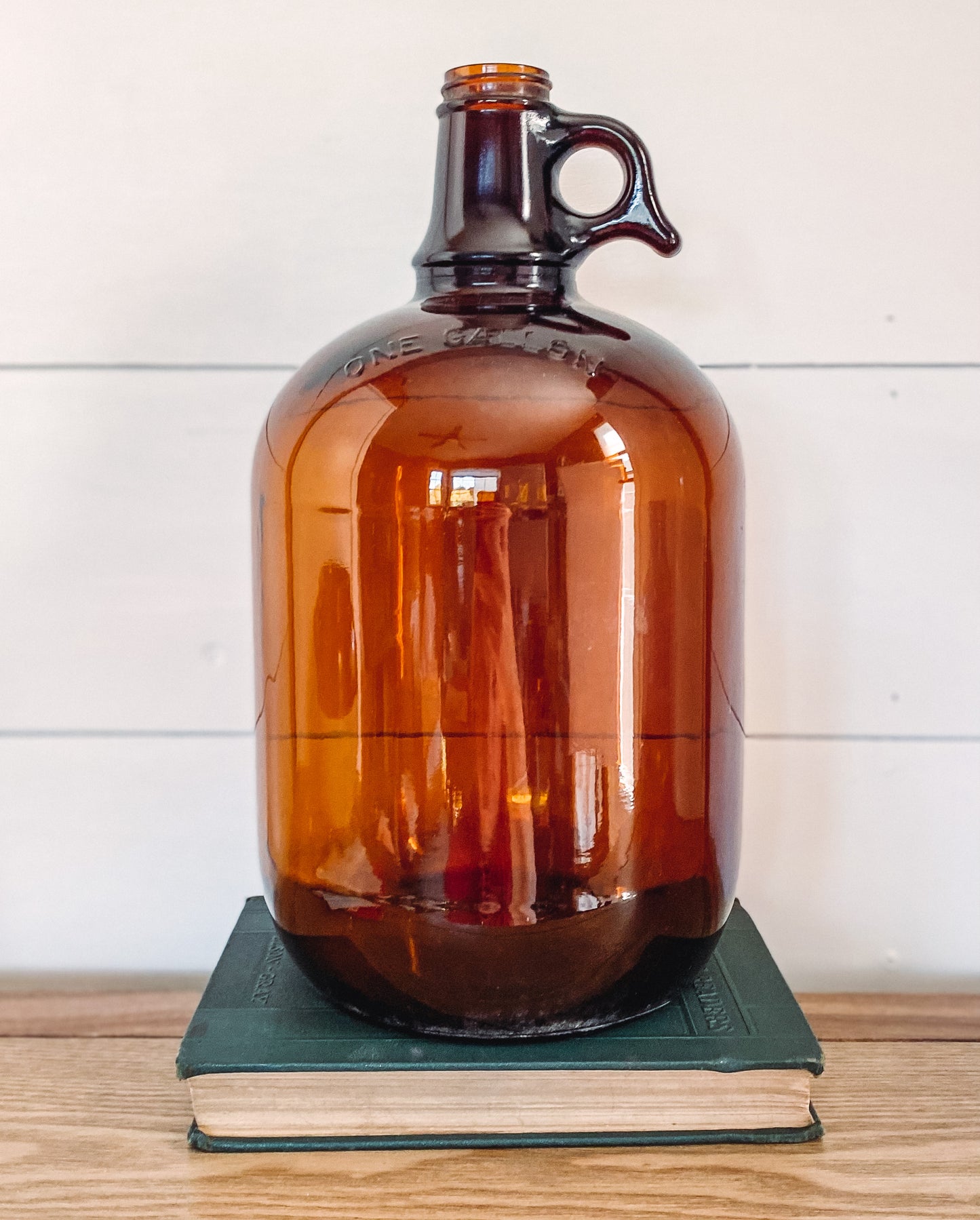 Vintage Amber Gallon Bottle