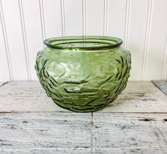 Vintage Green Glass Vase