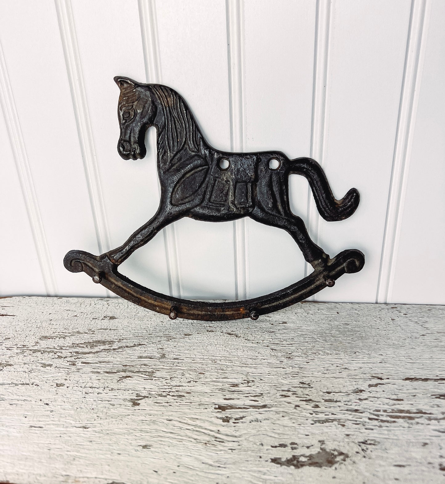 Vintage Metal Hanging Horse