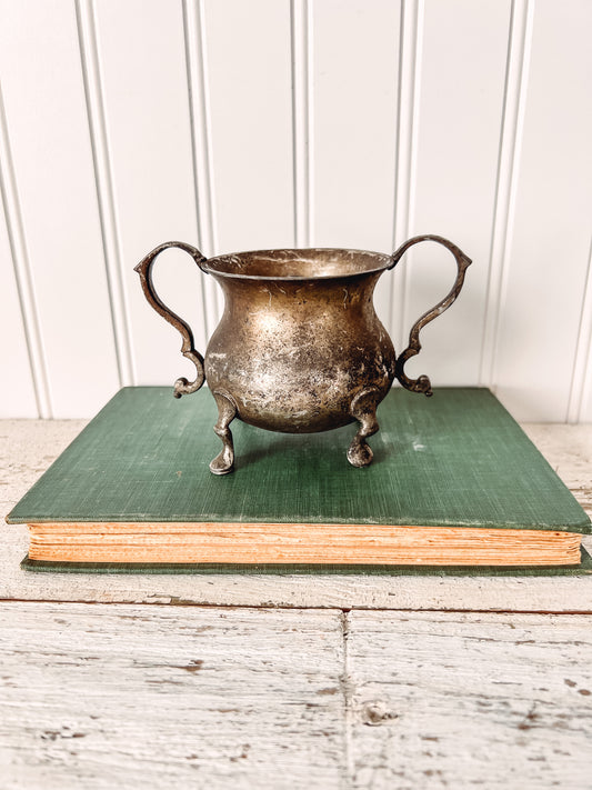 Vintage Pewter Sugar Bowl