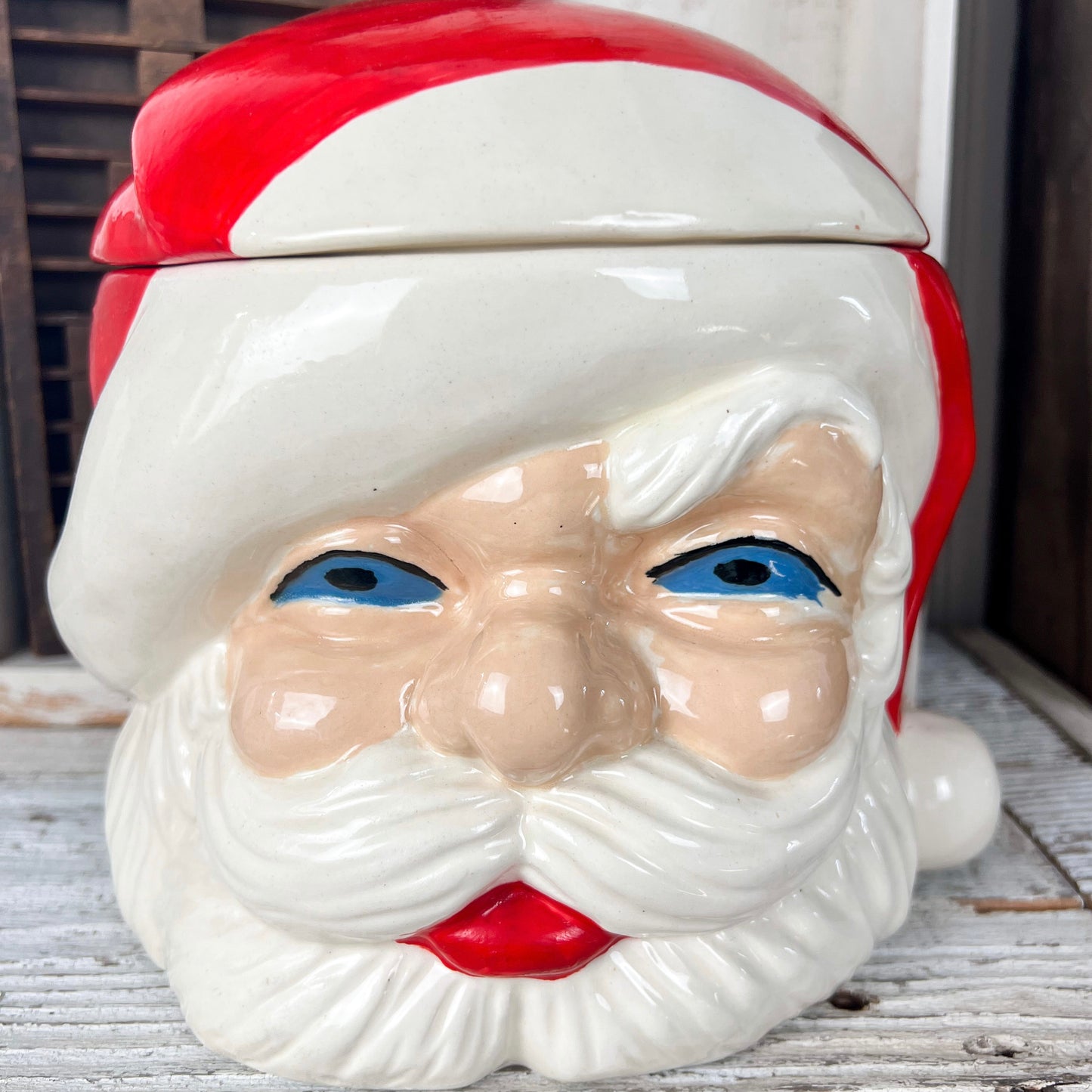 Vintage Santa Head Cookie Jar