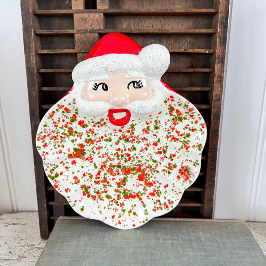 Vintage Hobbyist Santa Dish