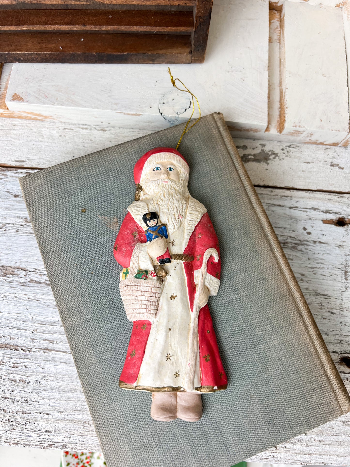 Vintage Santa Ornament