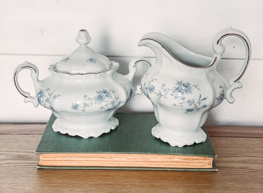 Vintage Johann Haviland Cream and Sugar