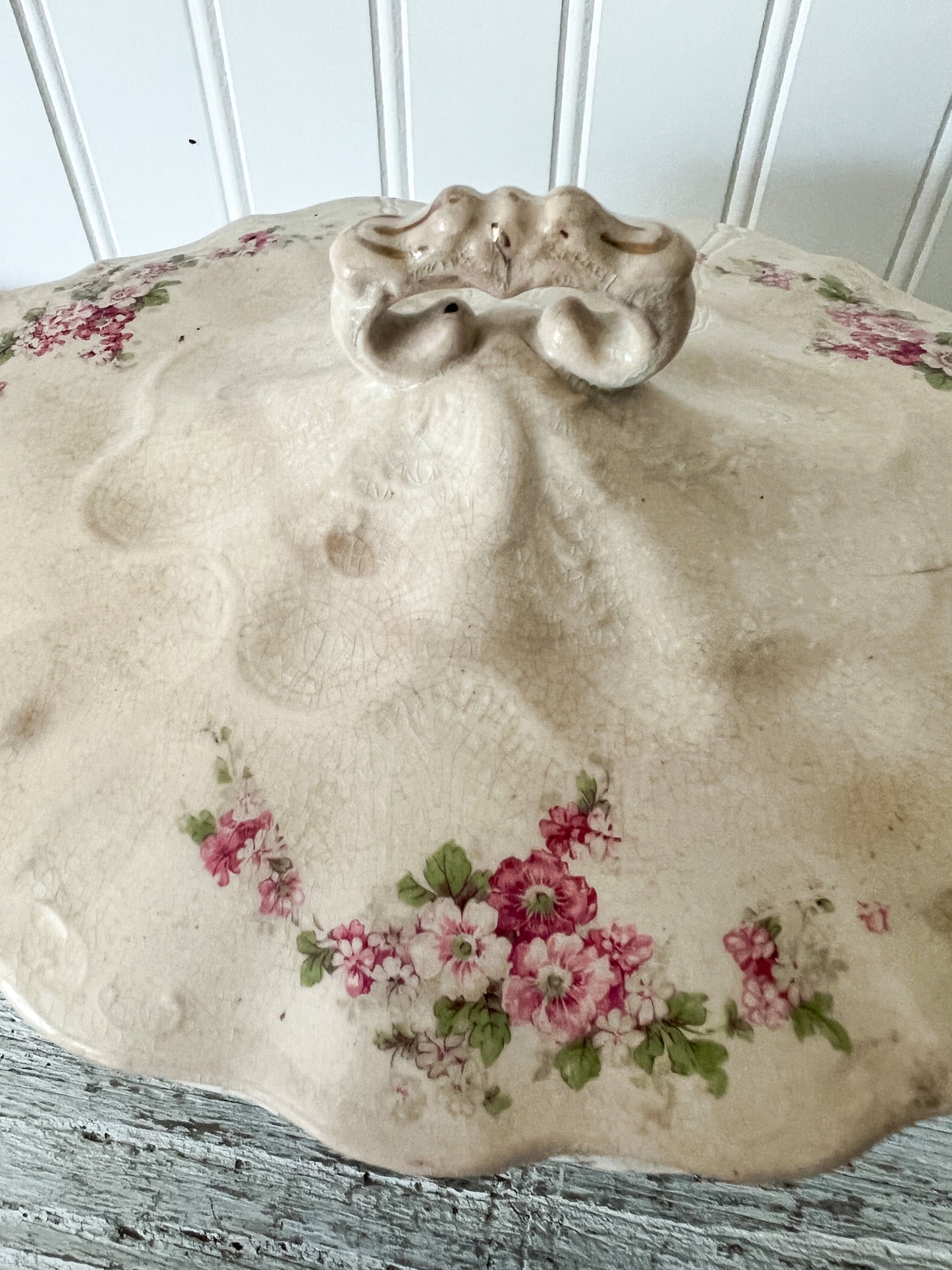 Ironstone Floral Tureen