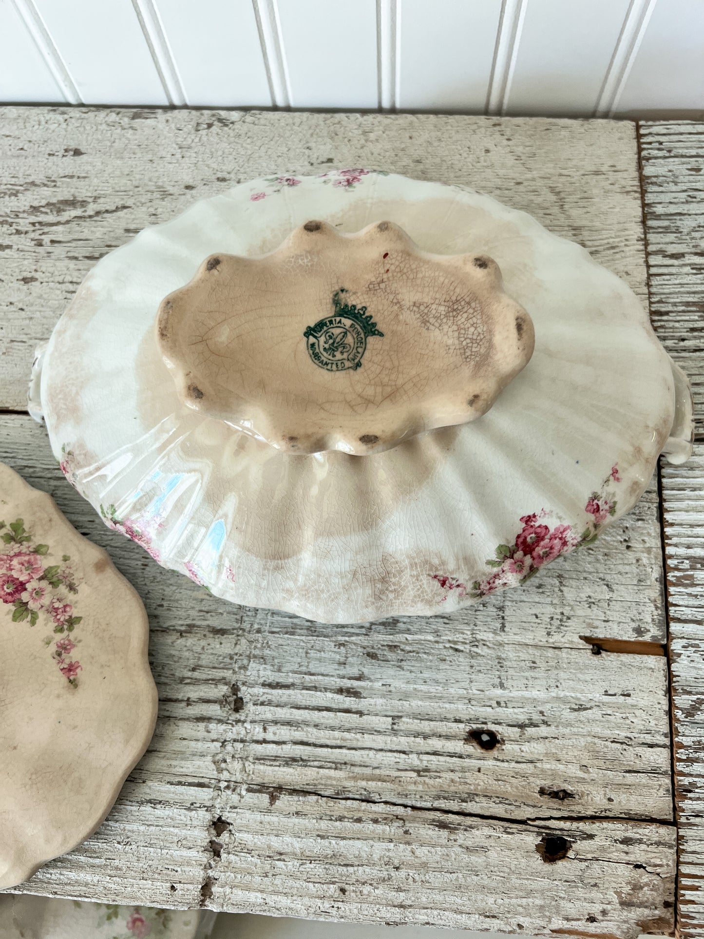 Ironstone Floral Tureen