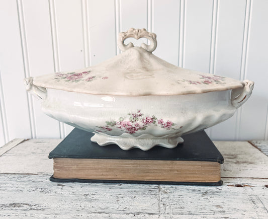 Ironstone Floral Tureen