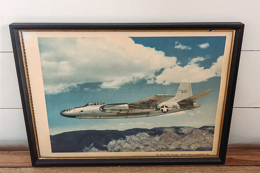 Vintage 1950's North American Aviation Print